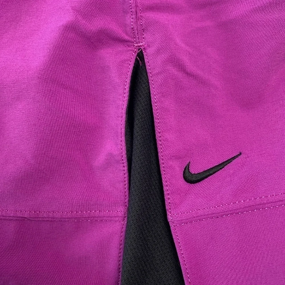 NIKE Tennis Fit Dry Skirt Built in Shorts Pink with Black Mesh Size XS